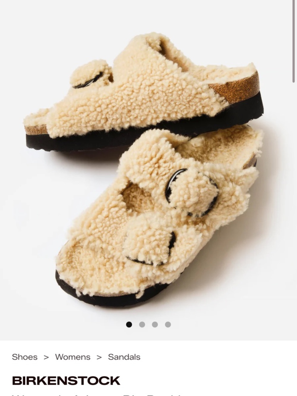 Birkenstock Arizona Shearling Slide